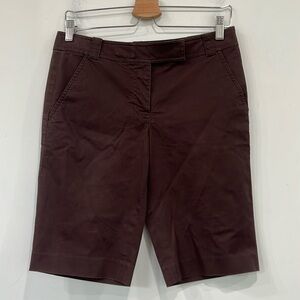 Tory Burch chocolate Brown Bermuda Shorts size 6